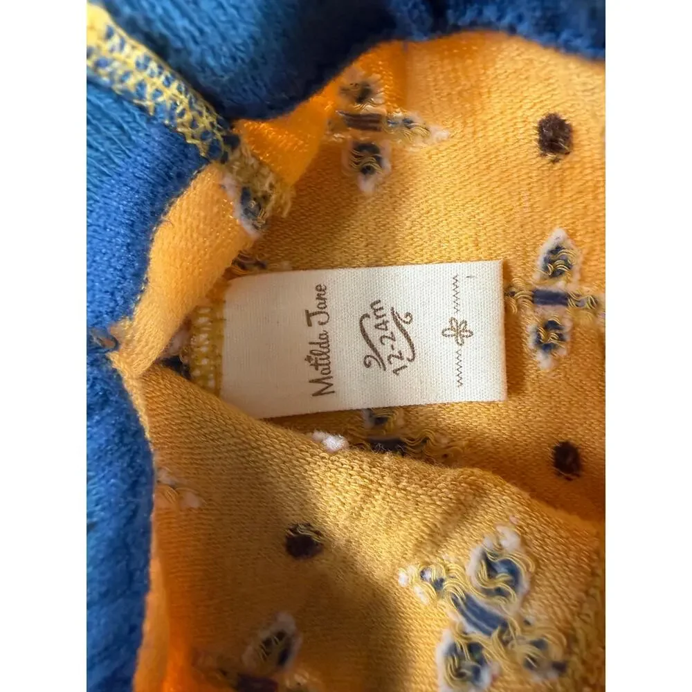 Matilda Jane On Tippy Toes Tights Mustard Blue 12-24 Months